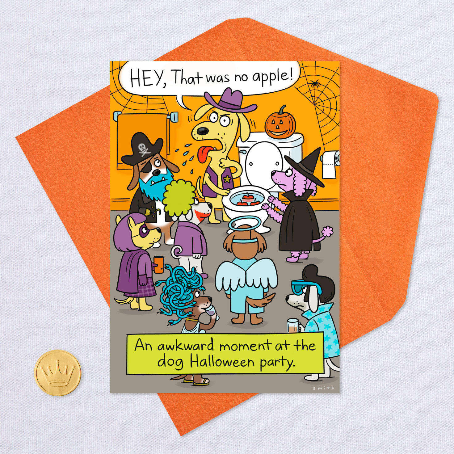 Dog Halloween Party Funny Halloween Card, , large image number 5