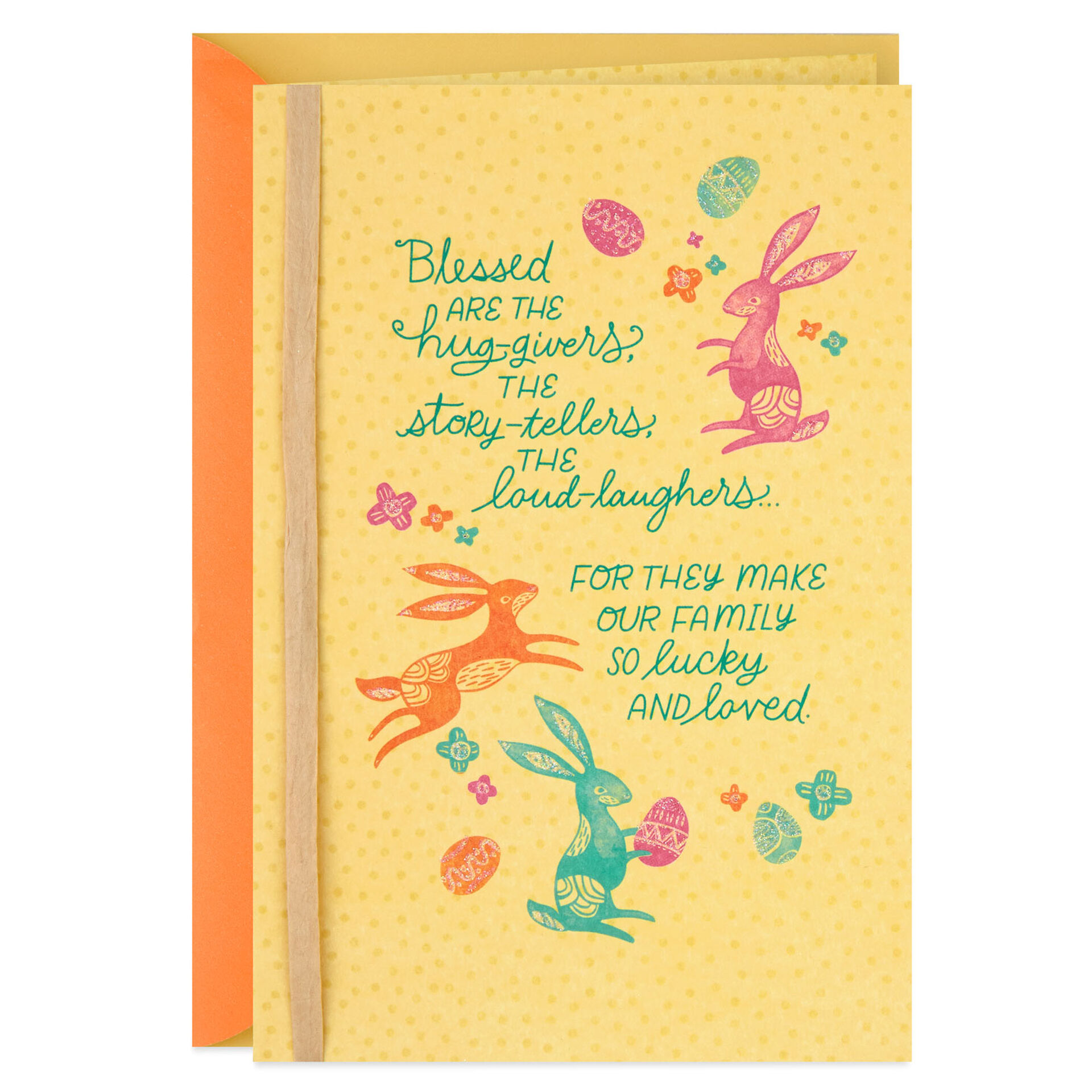 Lucky and Loved Easter Card for Sister and Her Family Greeting Cards
