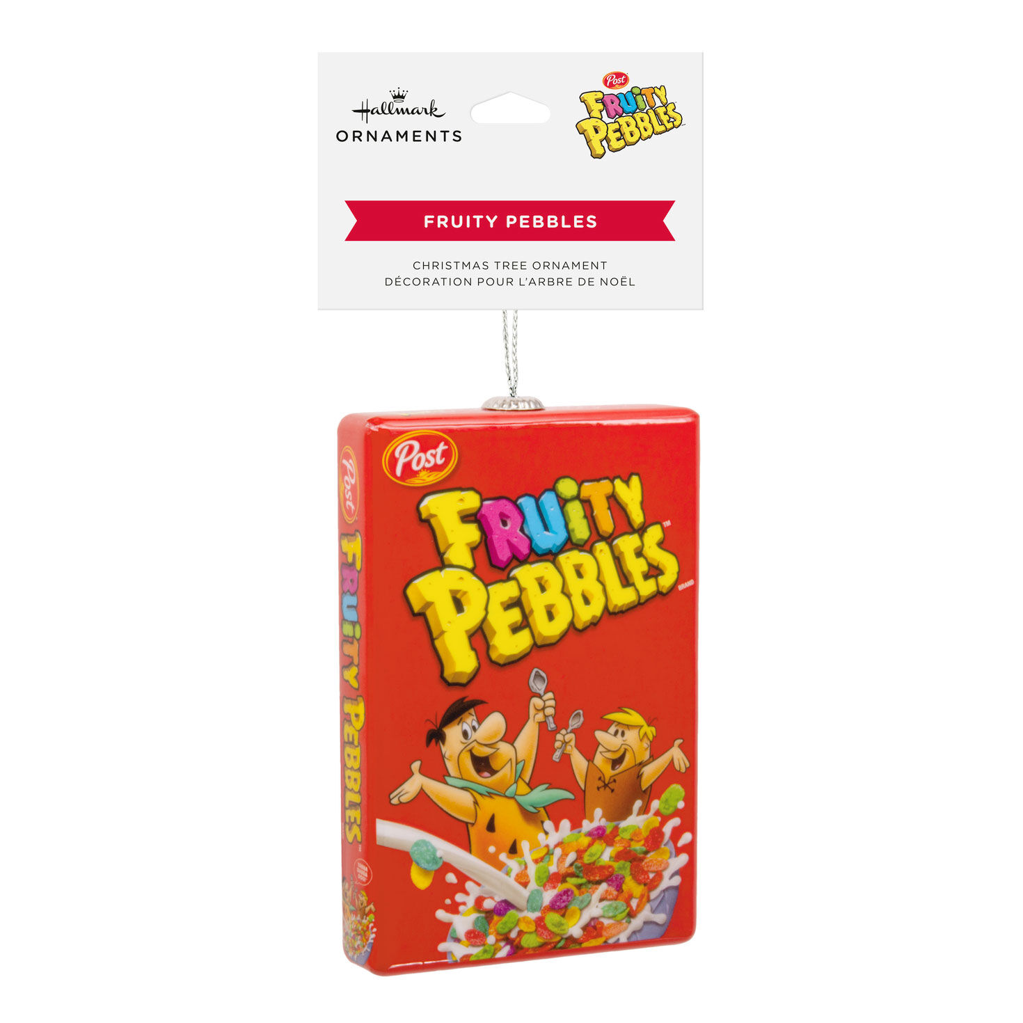Post Flintstones Fruity Pebbles Cereal Shatterproof Hallmark Ornament for only USD 9.49 | Hallmark