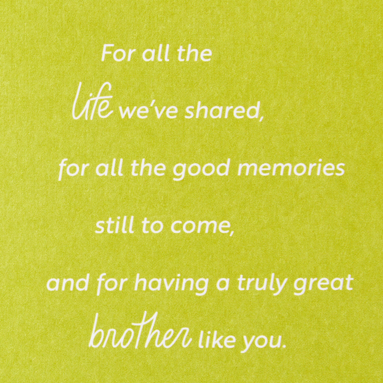 We've Shared So Much Birthday Card for Brother for only USD 5.59 | Hallmark