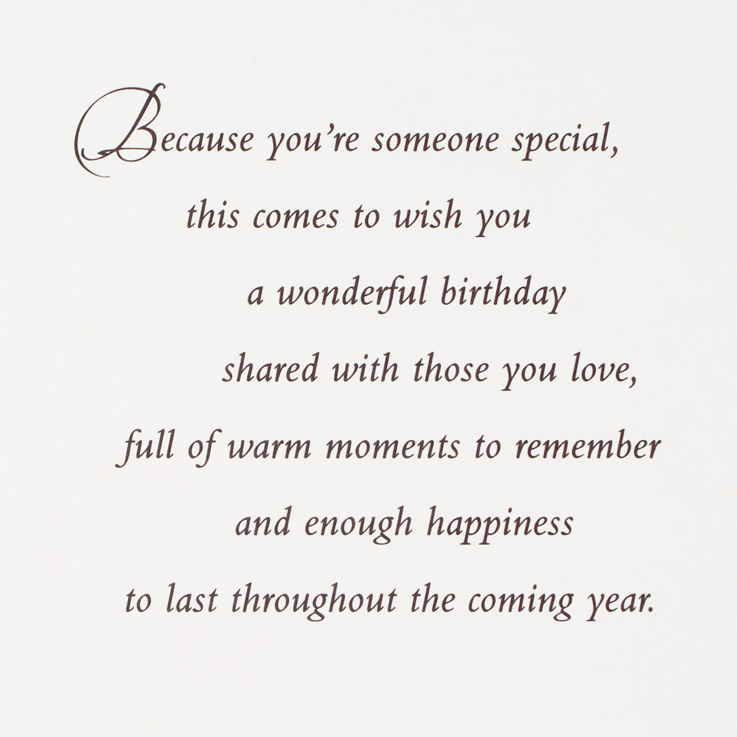 Vintage Flowers Birthday Card for Someone Special Sentiment image number 2