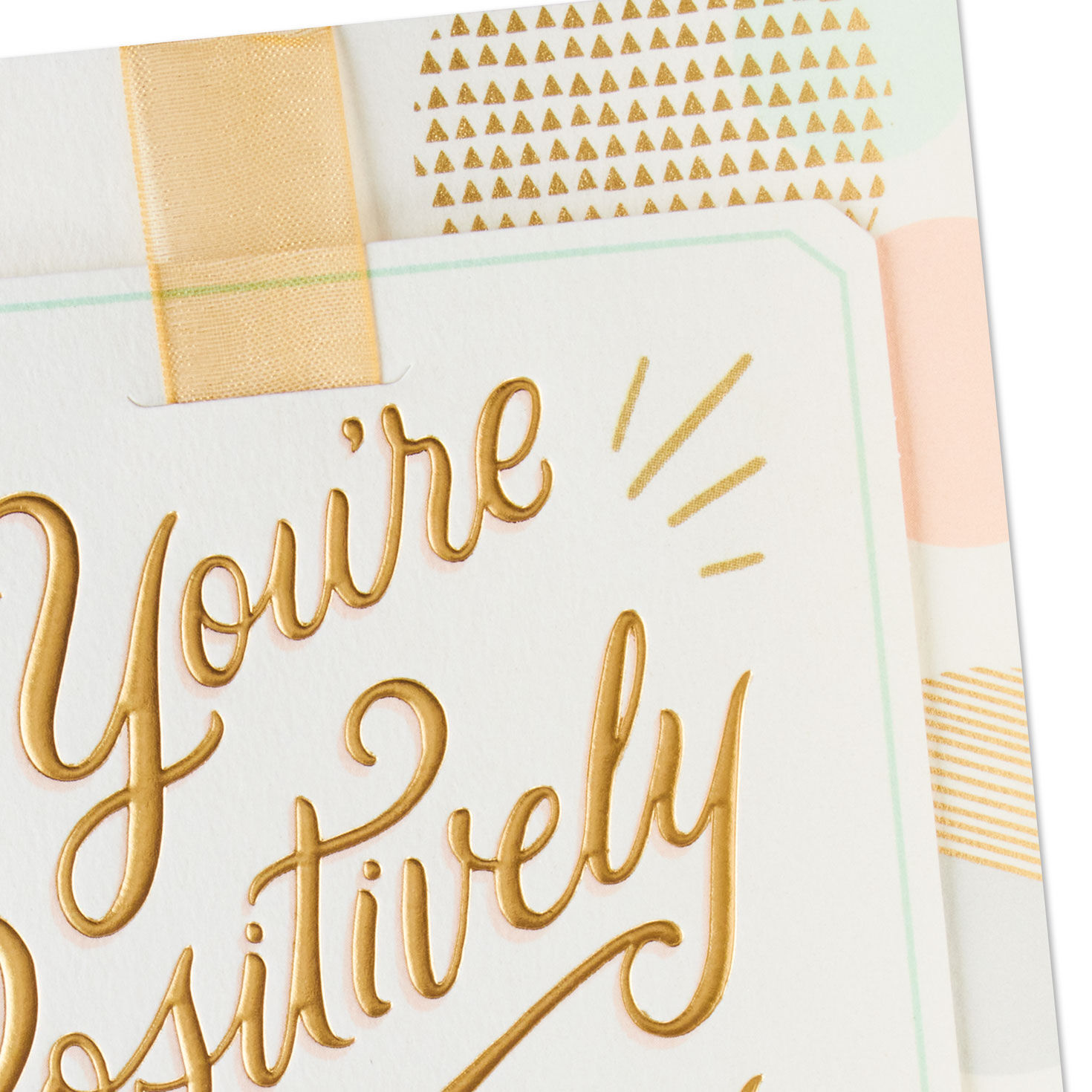 Abstract Patchwork Pregnancy Congratulations Card Card Front Detail image number 4