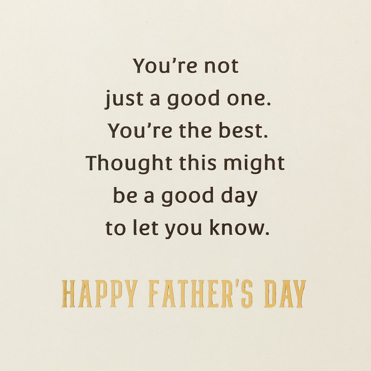 Gold Trophy Father's Day Card sentiment image number 2