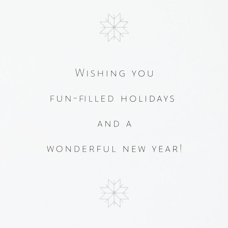 Alpine Ski Lift Boxed Christmas Cards Pack Sentiment image number 4