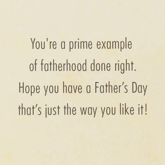 Fatherhood Well Done Father's Day Card, , large image number 2