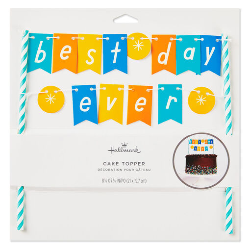 Best Day Ever Banner Cake Topper, 