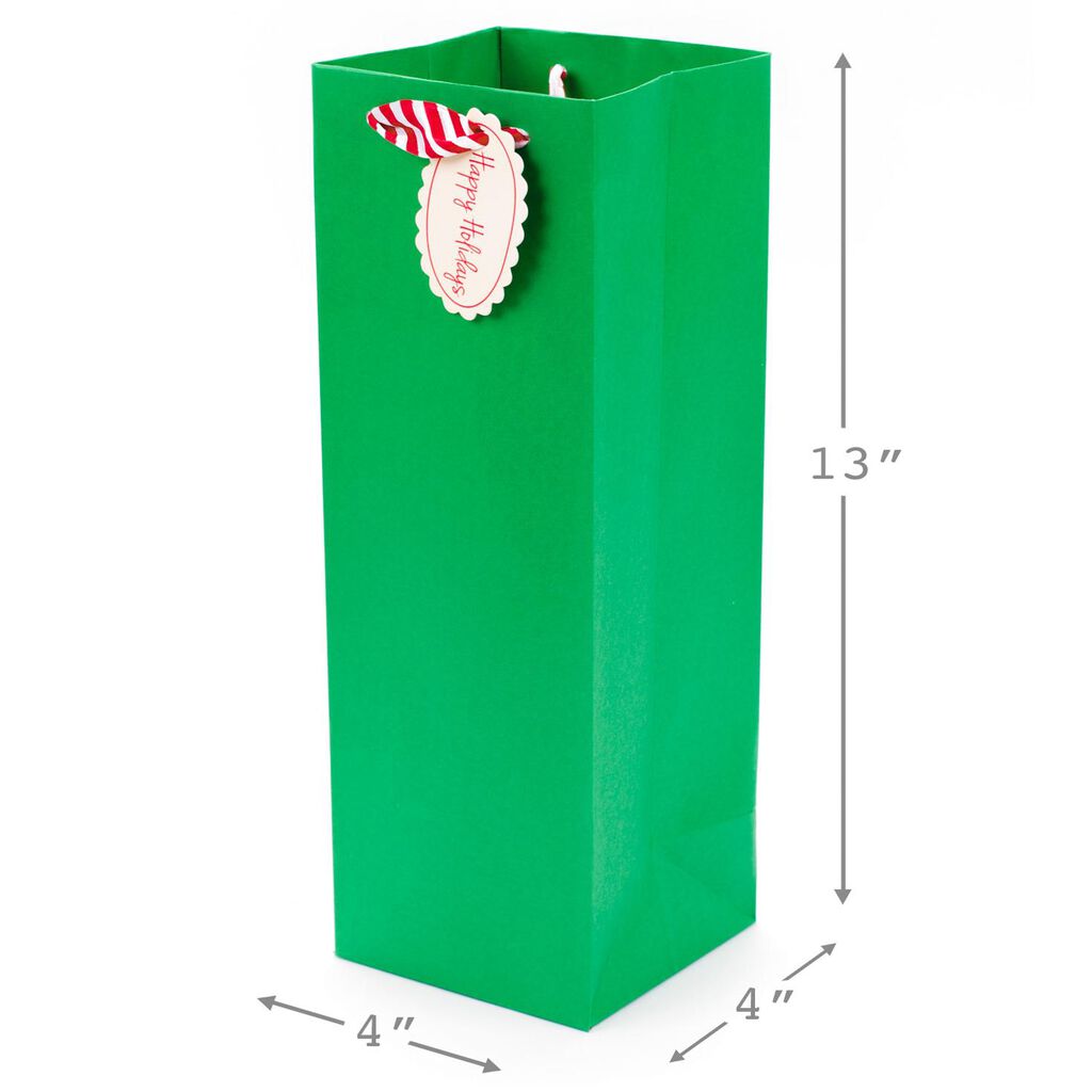 Solid Red And Green Christmas 2 Pack Bottle Gift Bags 13 Solid Red And Green Christmas 2 Pack Bottle Gift Bags