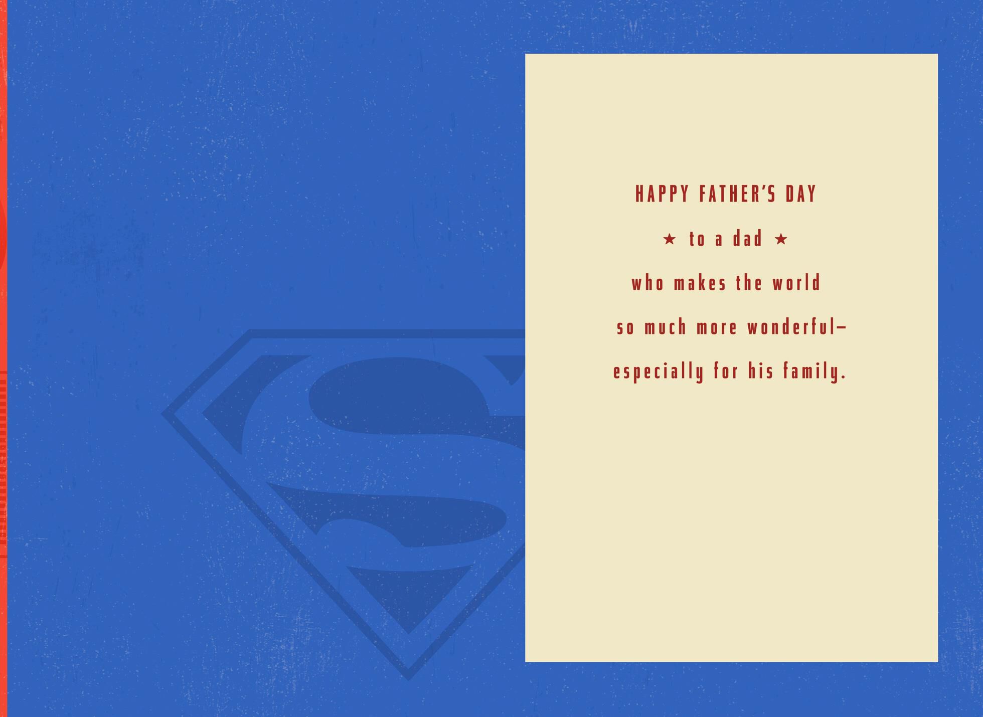 Superman™ Amazing Dad Father's Day Card With Keychain