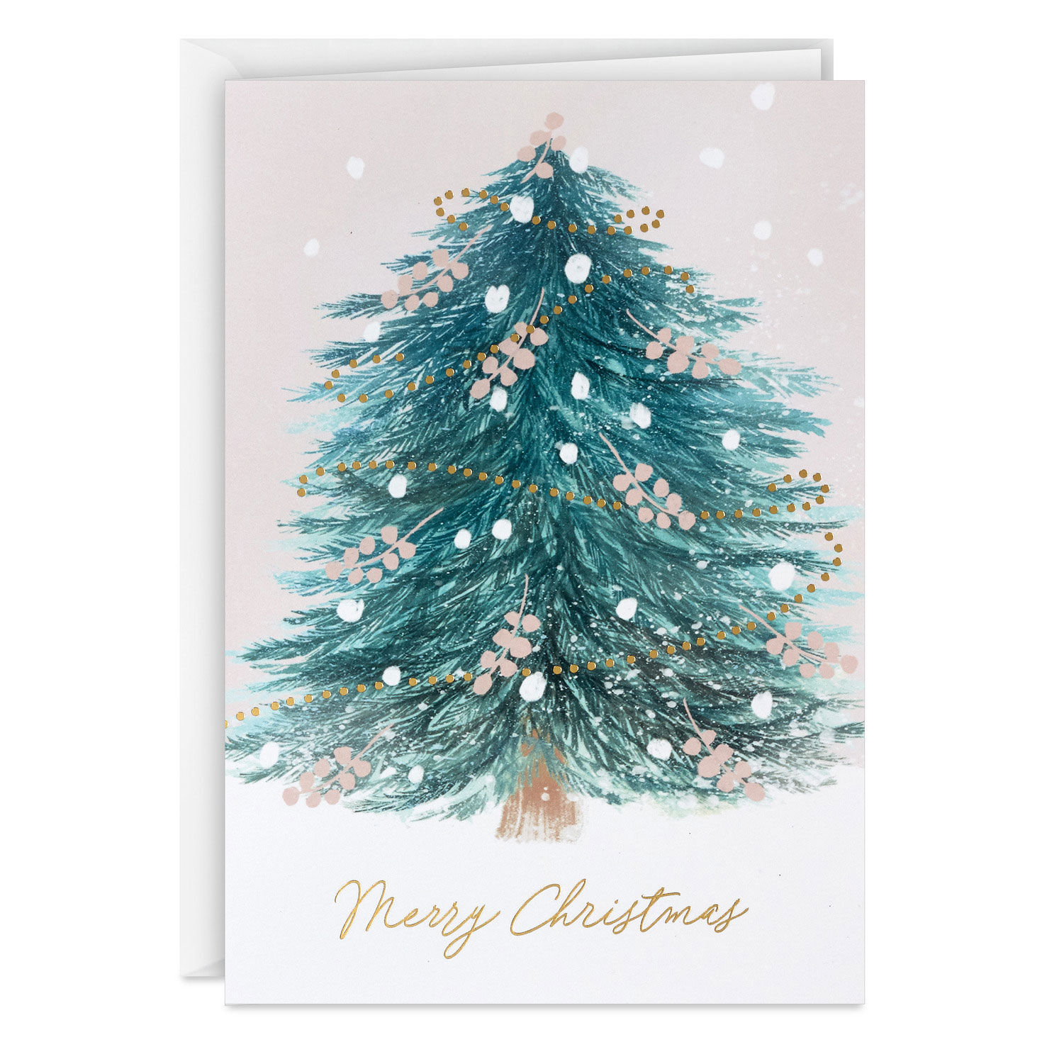 Artistic Tree Boxed Christmas Card Pack card front with envelope image number 2