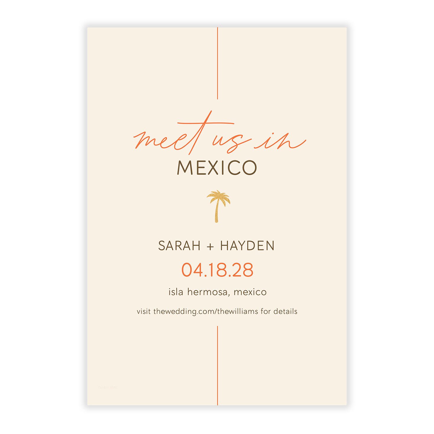 Destination Wedding Palm Tree Save the Date, , large image number 5