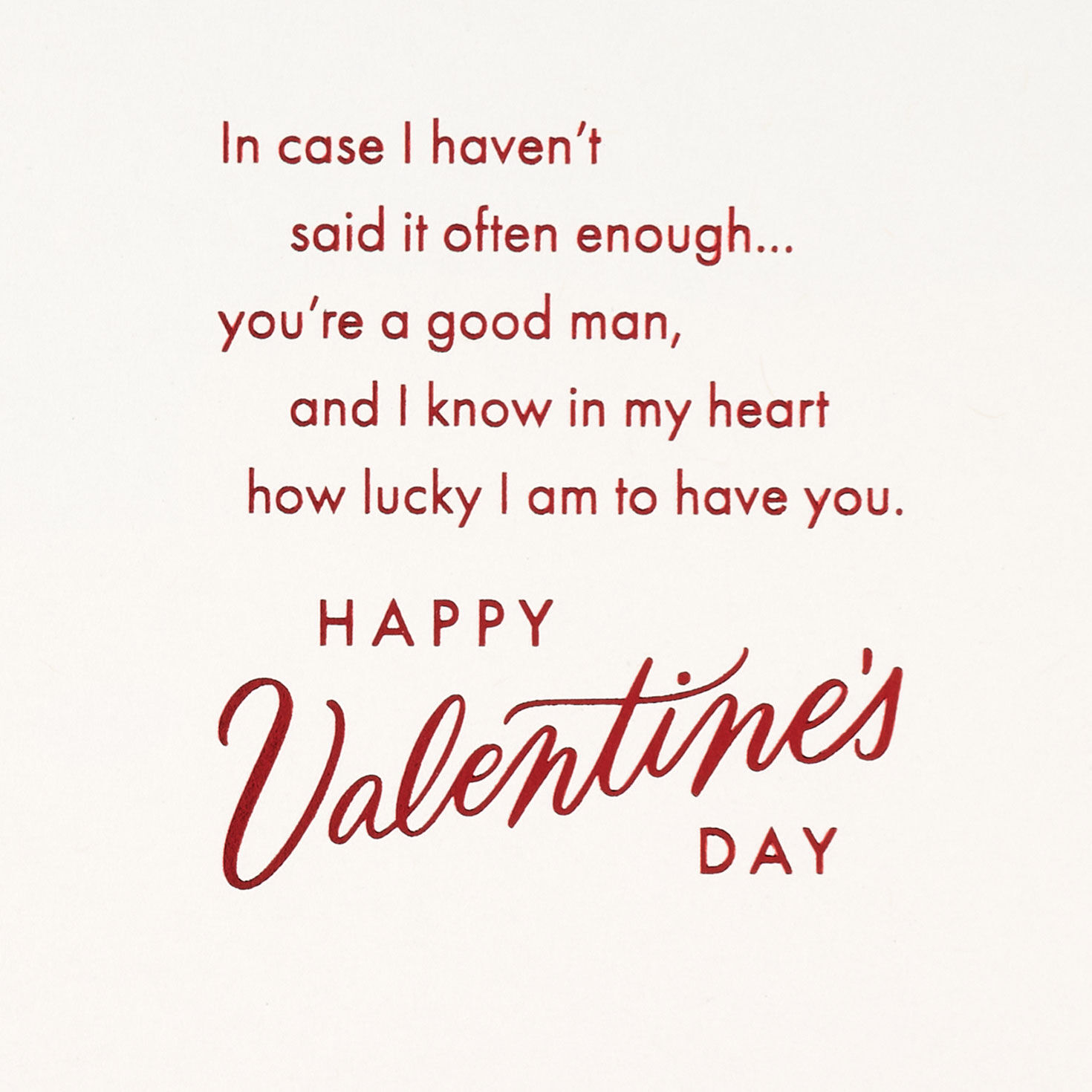 Silver Foil Heart Valentine's Day Card for Husband Sentiment image number 2