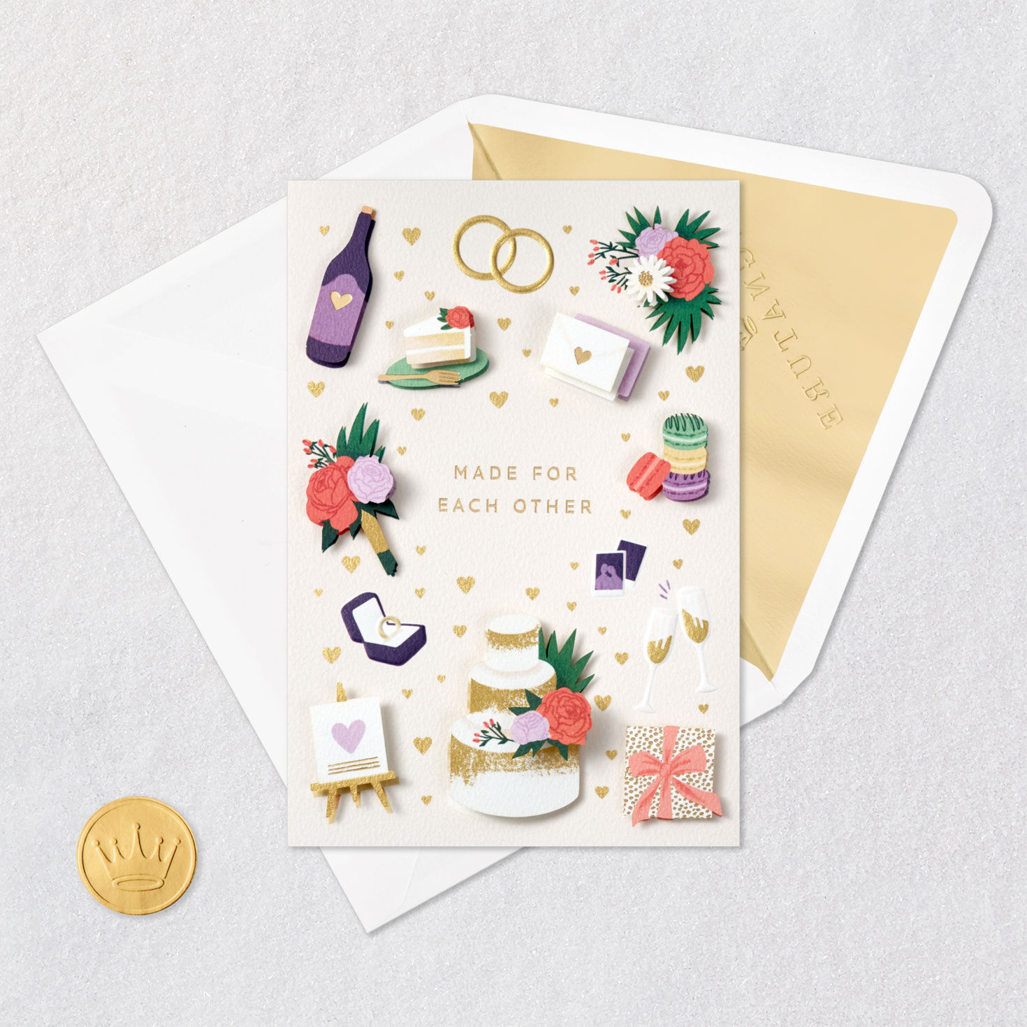 Made for Each Other Wedding Card, , large image number 5