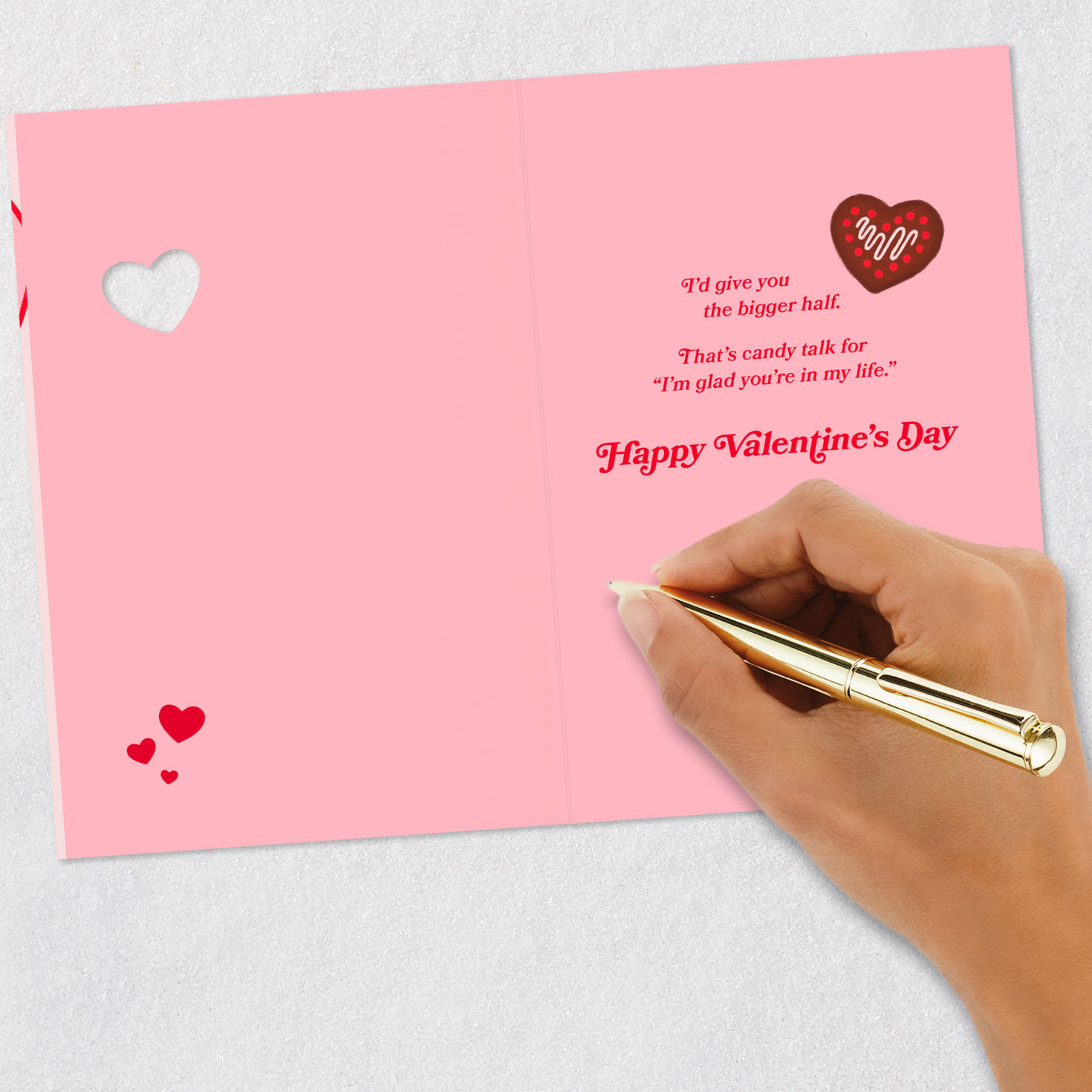 Box of Chocolates Romantic Valentines Day Card Signing card image number 6