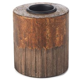 Copper and Wood Medium Tea Light Holder, Copper and Wood Medium Tea Light Holder, , large