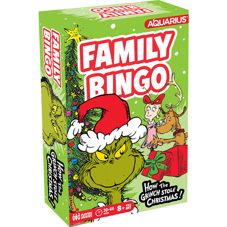 Aquarius How the Grinch Stole Christmas! Family Bingo Game