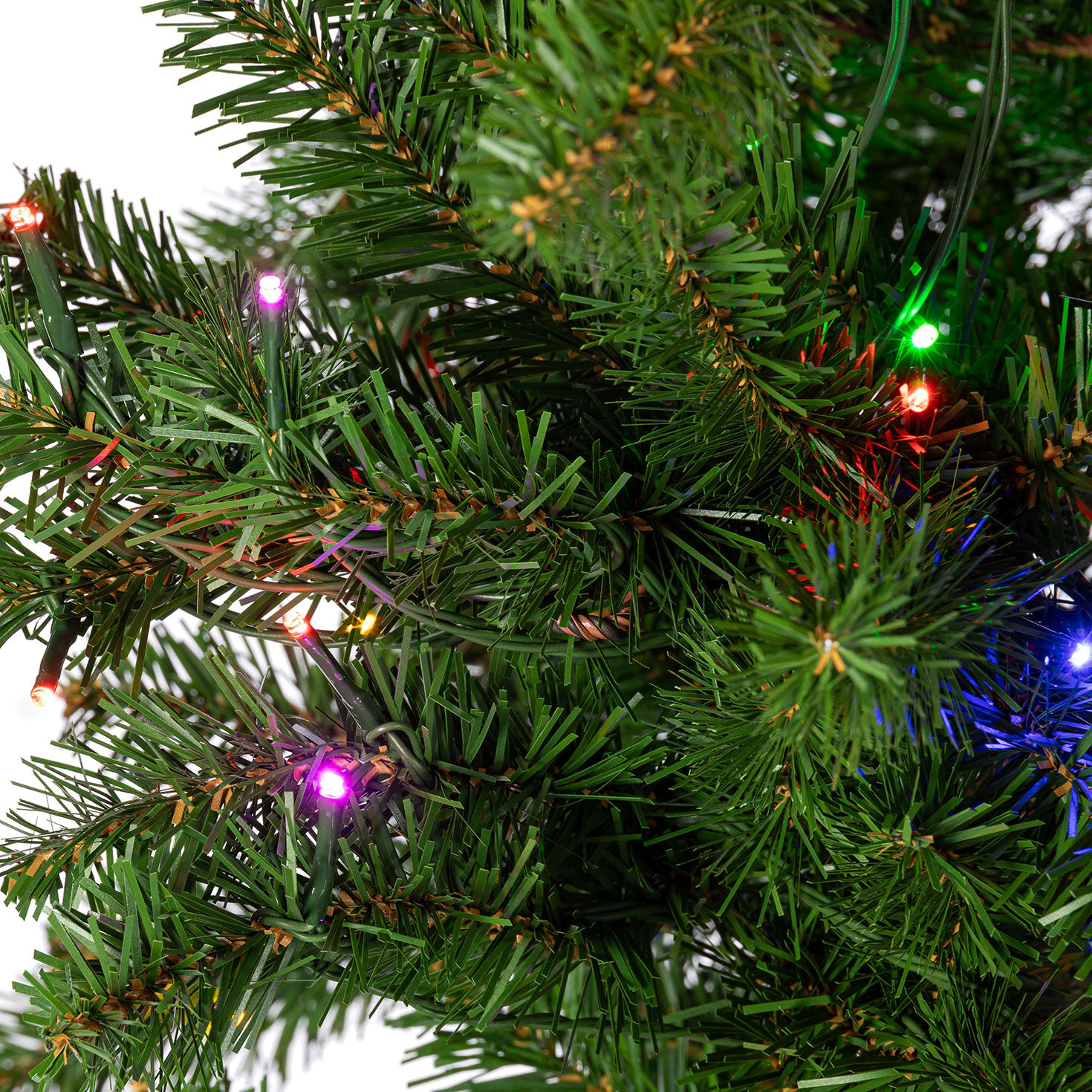 4 ft Pre-Lit Alpine Christmas Tree with 100 Color-Changing LED Lights and 189 Tips detail image number 5