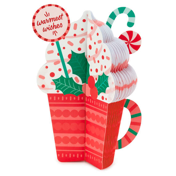 Extra Cozy and Full of Joy Honeycomb 3D Pop-Up Christmas Card, , large image number 2