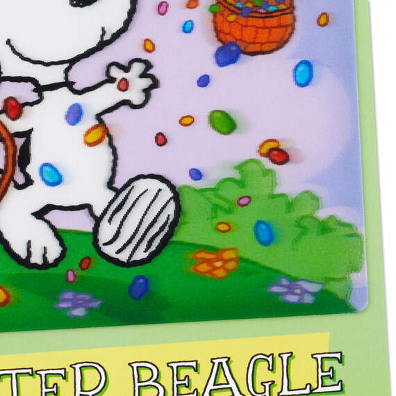 Peanuts® Snoopy and Woodstock Easter Beagle Easter Card, , large image number 4