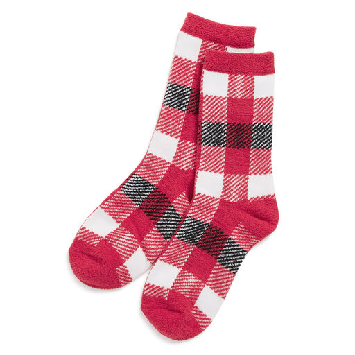 Vera Bradley Cozy Socks in Fireplace Plaid, 