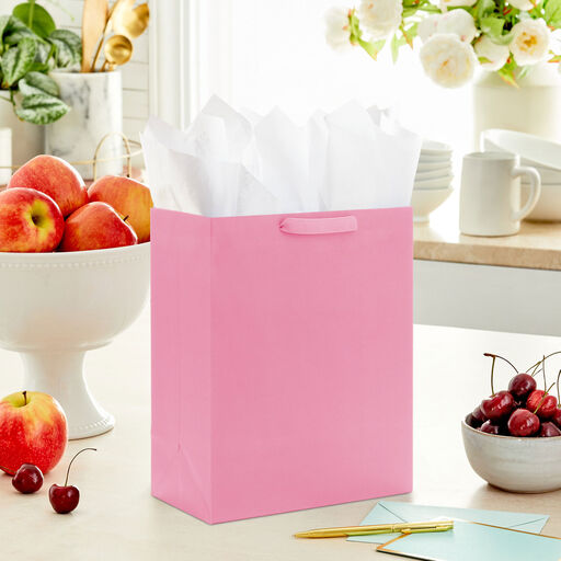 13" Pink Large Gift Bag, 