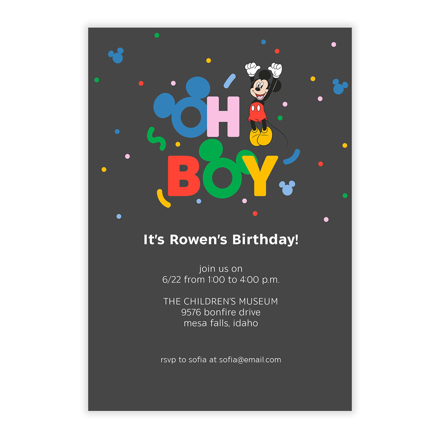 Disney Mickey Mouse Birthday Invitation, , large image number 5