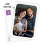 White Frame First Holiday Personalized Photo Card Card Front indicating personalization image number 2