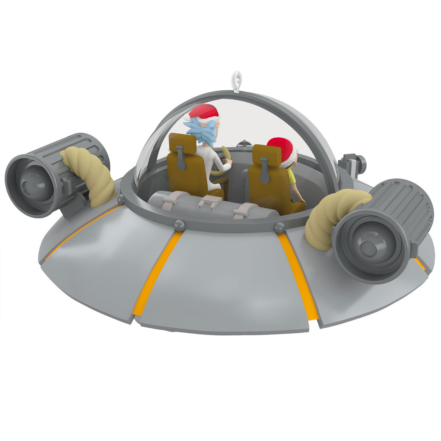 Rick and Morty Spaceship Keepsake Ornament Back image number 6