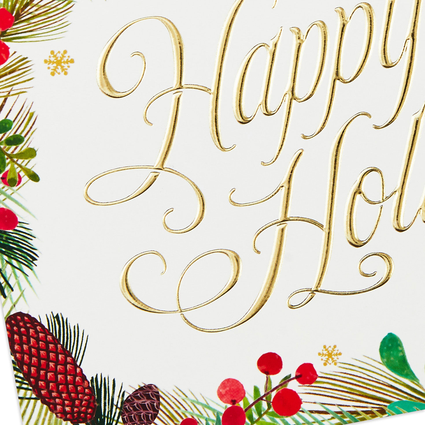 Festive Greenery Boxed Christmas Cards cover detail image number 5