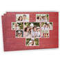 Rustic Heart Collage on Red Flat Photo Card, , large image number 1