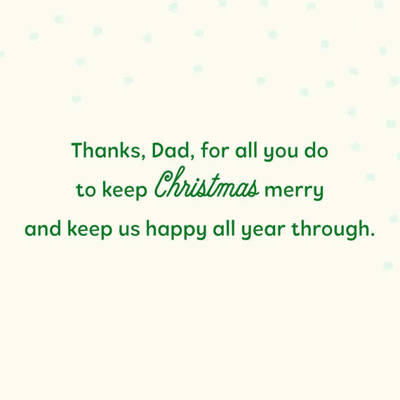 Thanks, Dad for All You Do Christmas Card, , large image number 3