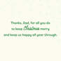Thanks, Dad for All You Do Christmas Card, , large image number 3