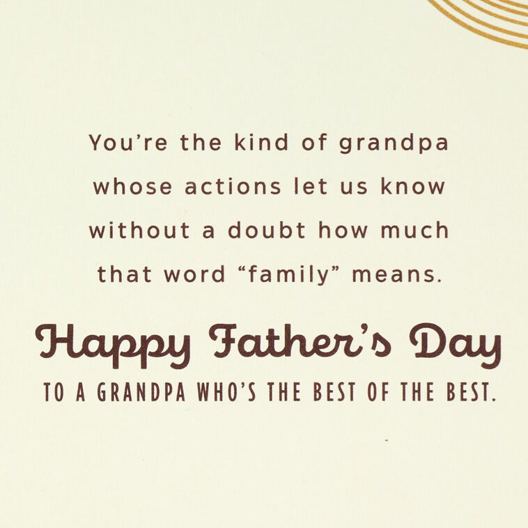 Concentric Arches Father's Day Card for Grandpa Sentiment image number 3