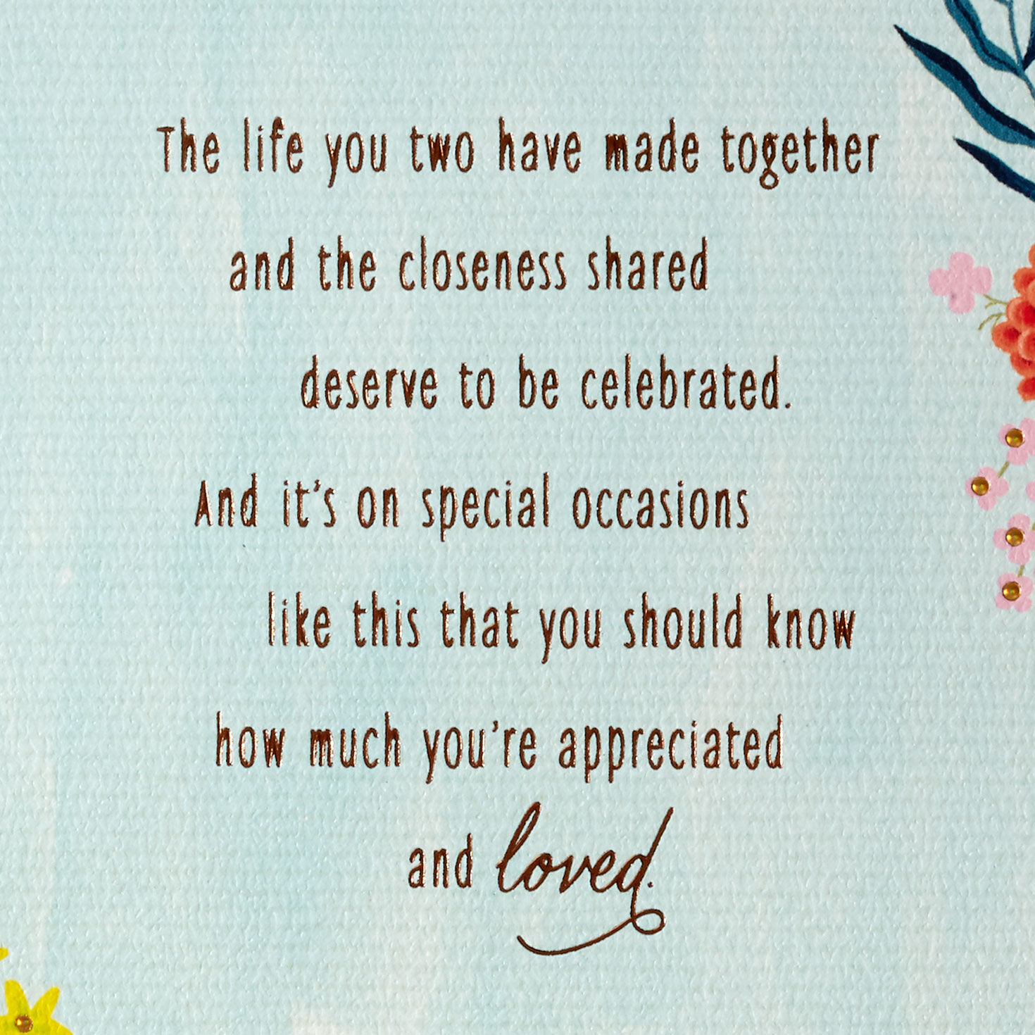 Celebrating the Life You've Made Together Anniversary Card for Parents for only USD 7.99 | Hallmark