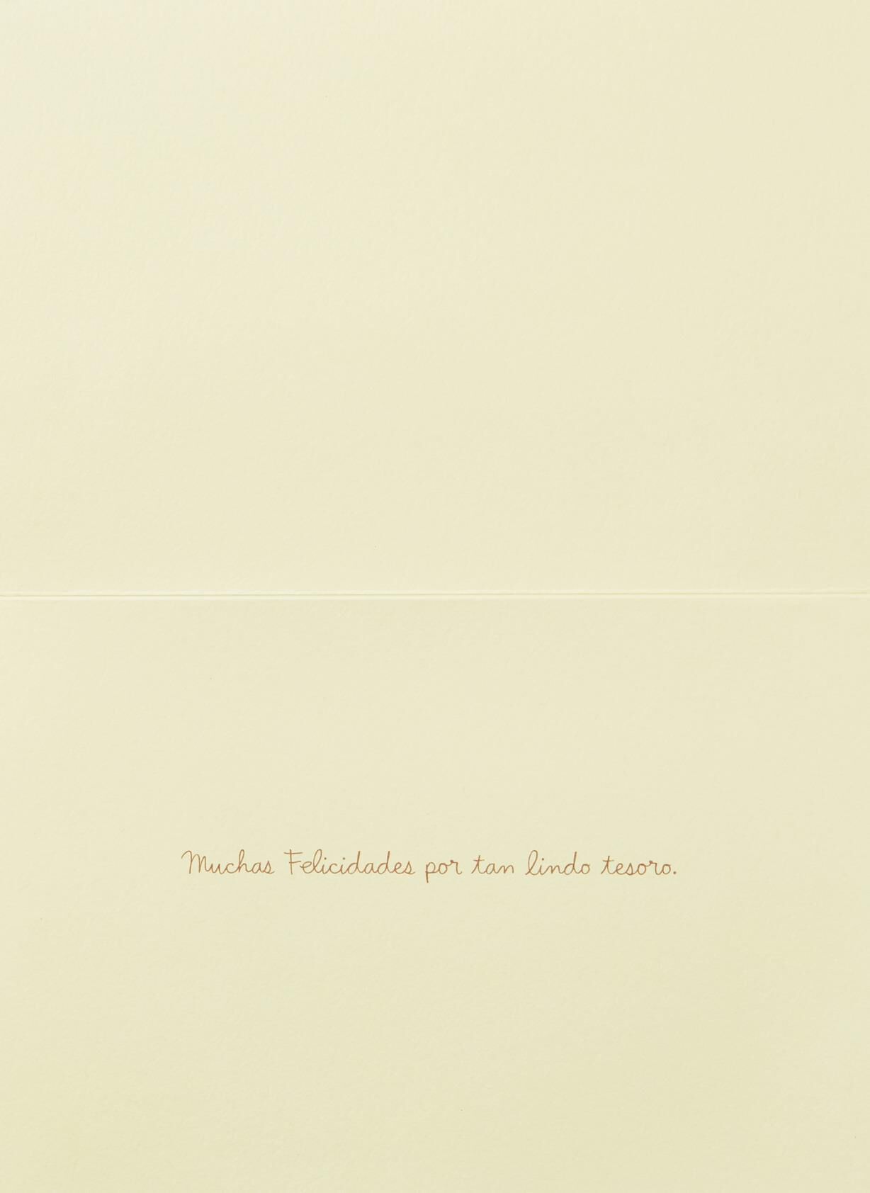 Tan Lindo Tesoro Spanish Language New Baby Card