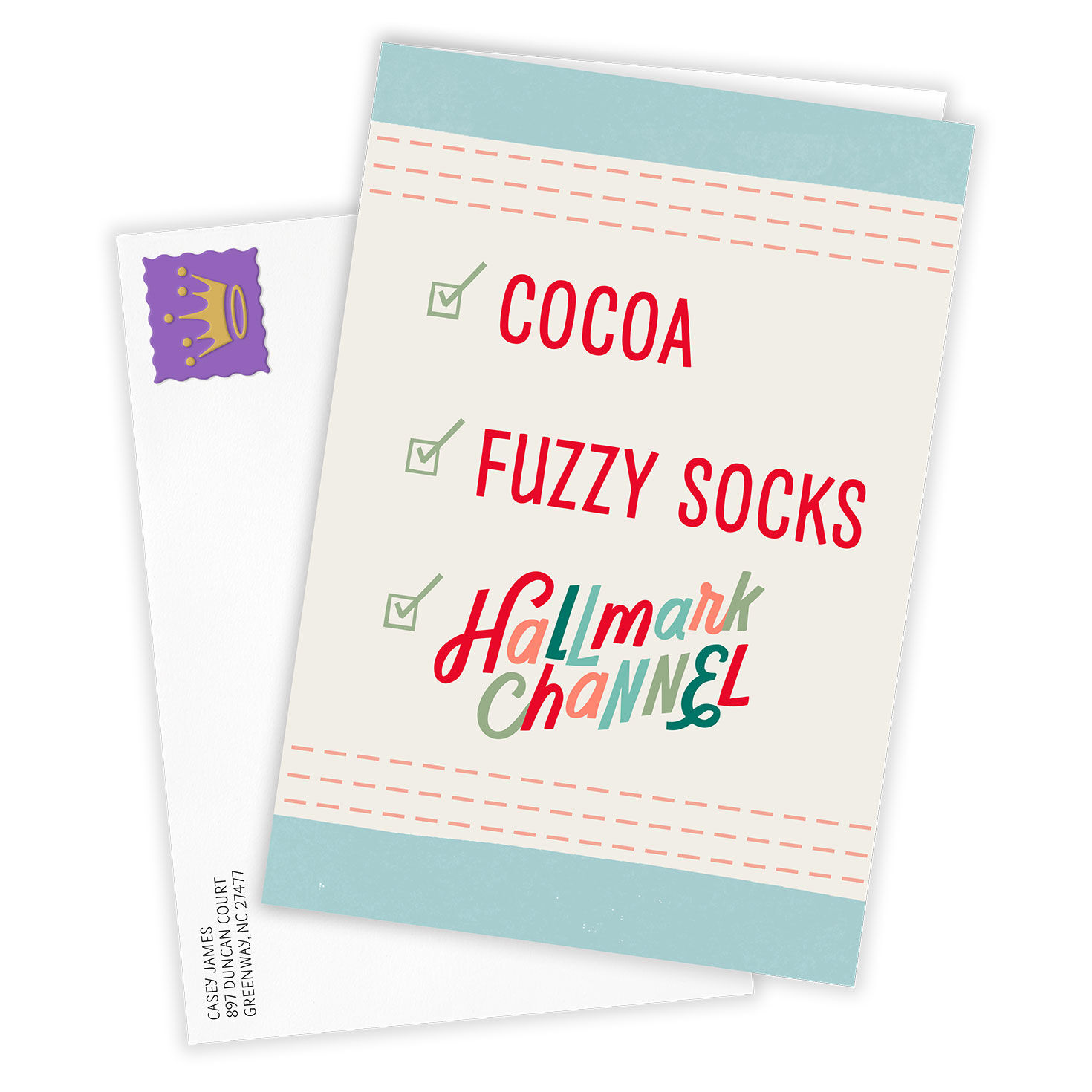 Hallmark Channel Checklist Custom Holiday Card, , large image number 2
