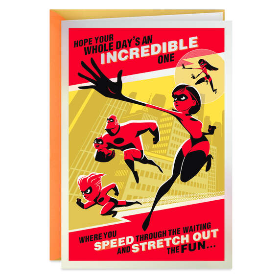 Disney/Pixar The Incredibles Awesome Adventure Birthday Card, , large image number 1