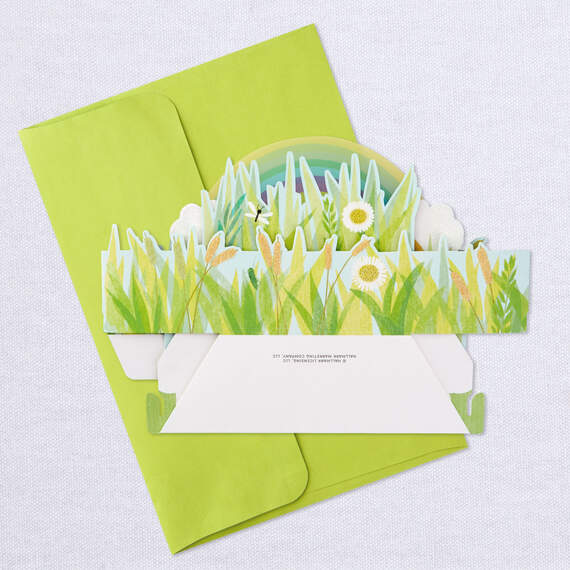 Rainbow Meadow 3D Pop Up Thinking of You Card, , large image number 8