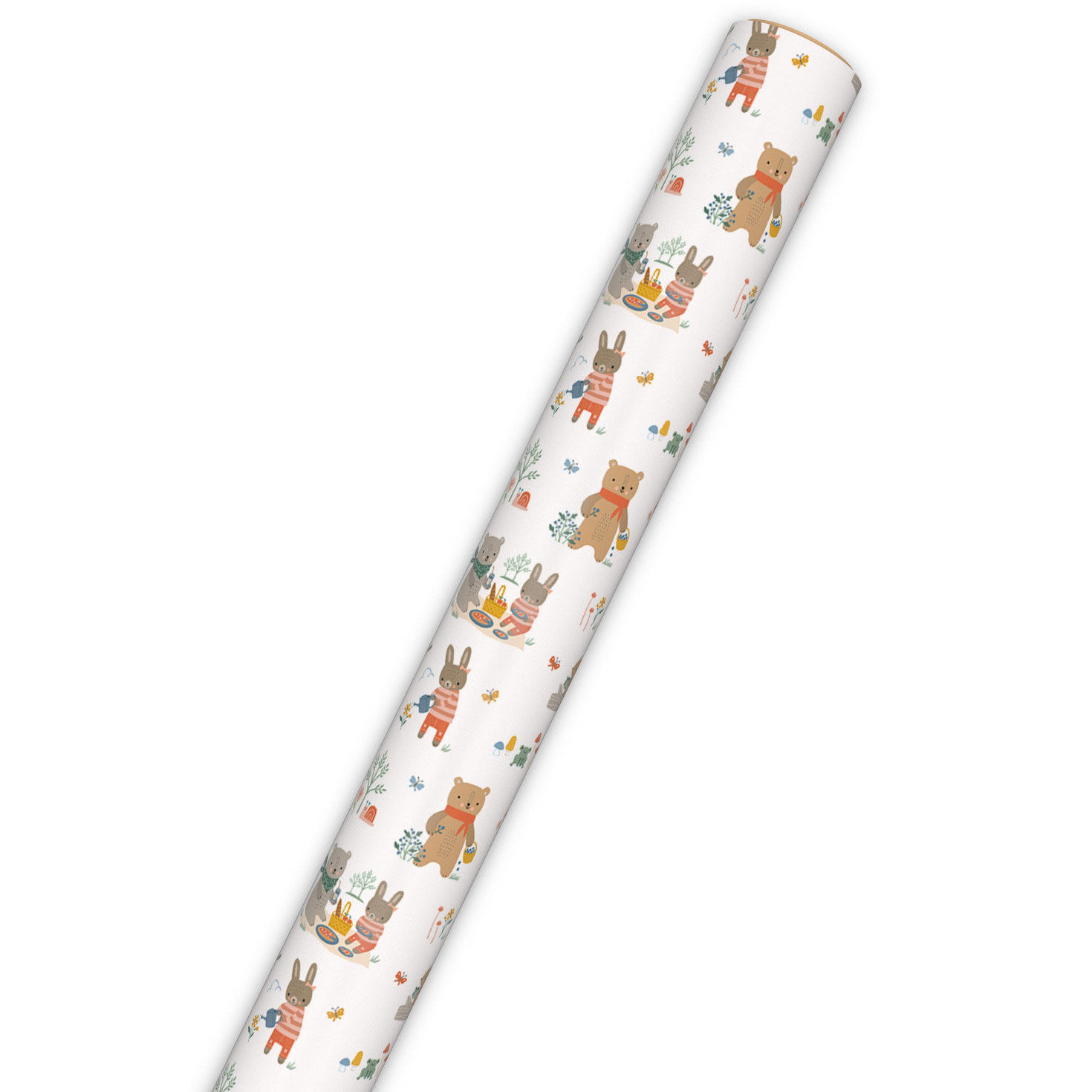 Bear and Bunny Picnic Wrapping Paper, 20 sq. ft. Wrapping Paper Hallmark