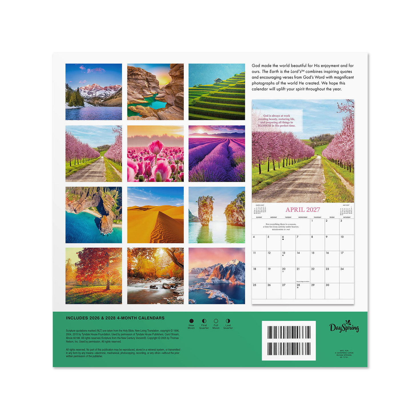 Earth is the Lord's 2027 12-Month Wall Calendar Back image number 2