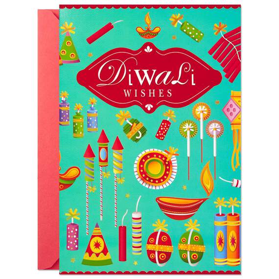 Colorful Fireworks Diwali Card, , large image number 3