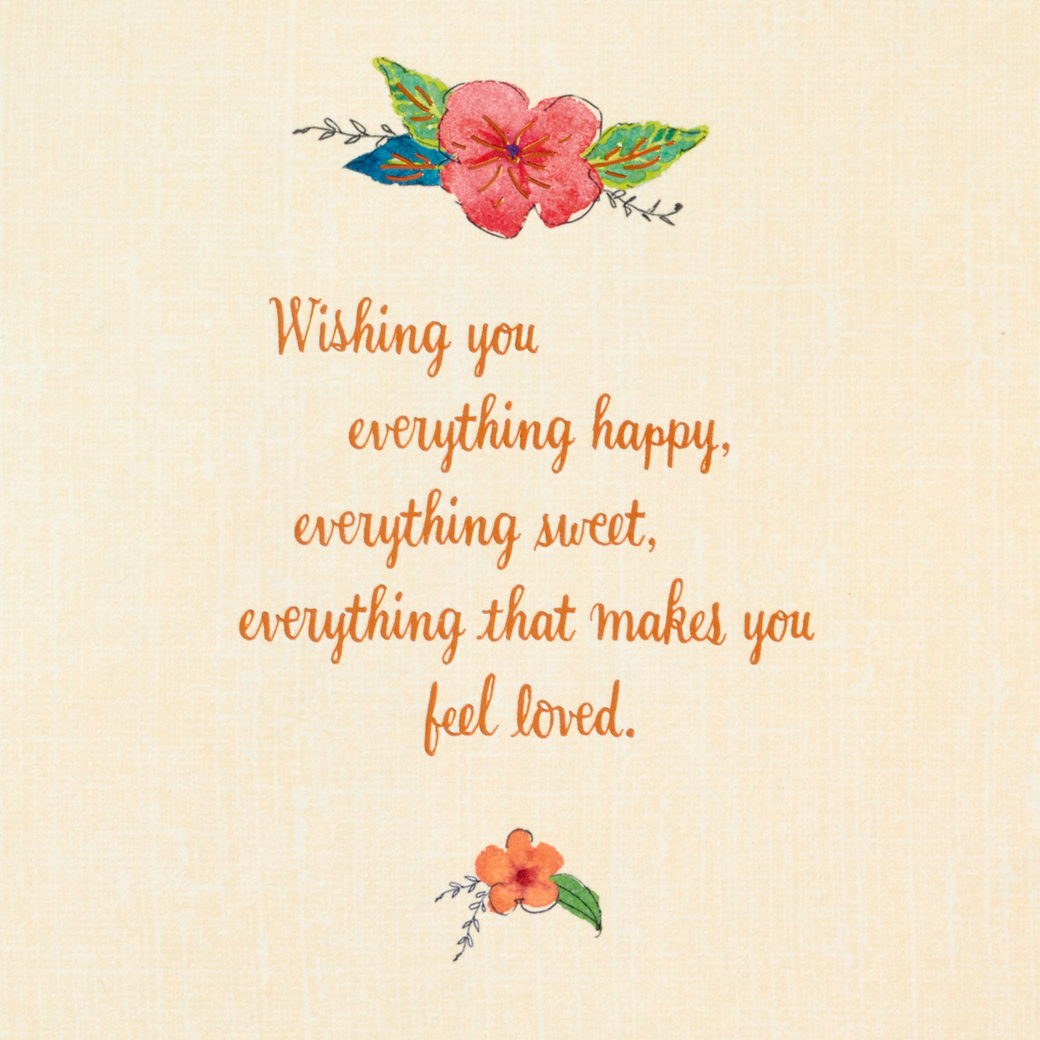 Flower Basket Mother's Day Card With Plant Stake sentiment image number 2