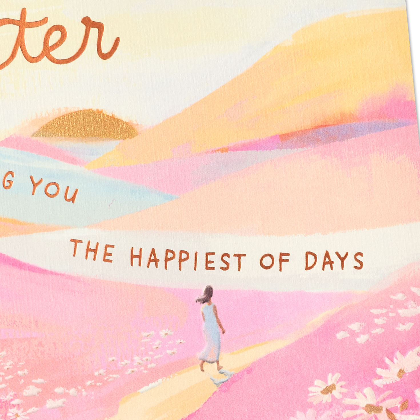 Woman in Sunset Landscape Sister Birthday Card Card Front Detail image number 5