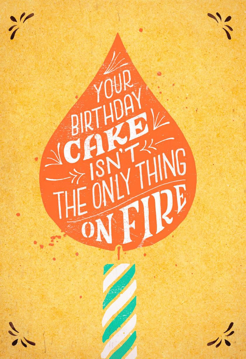 Hot Stuff Birthday Card