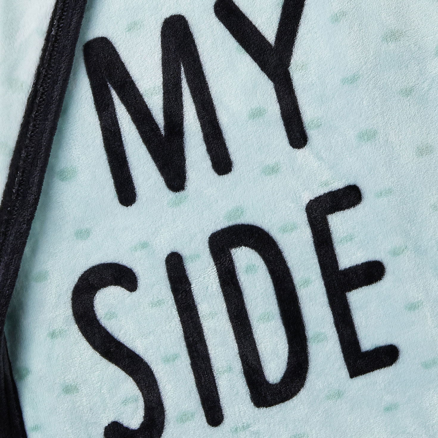 My Side, Your Side, Pet Zone Funny Blanket upclose view image number 4