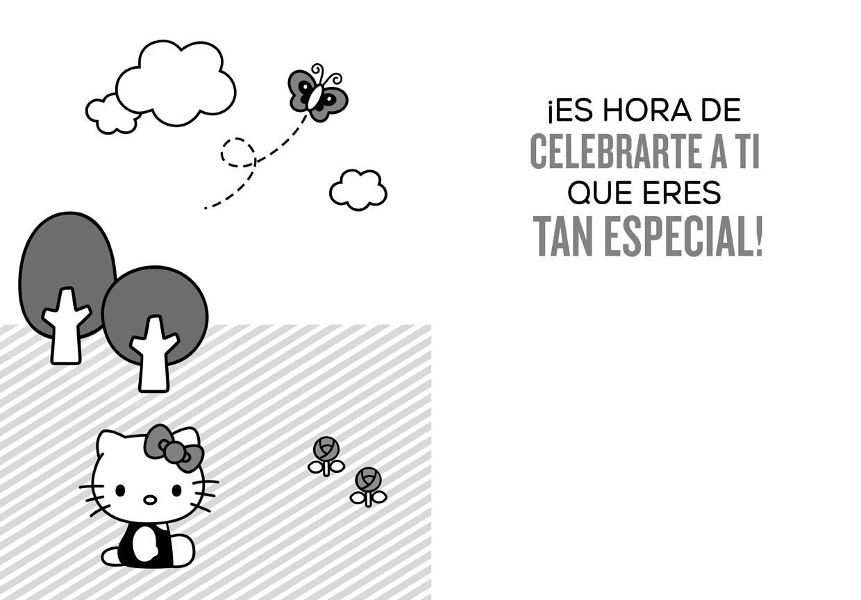 Hello Kitty® Large Spanish-Language Birthday Card, 12"