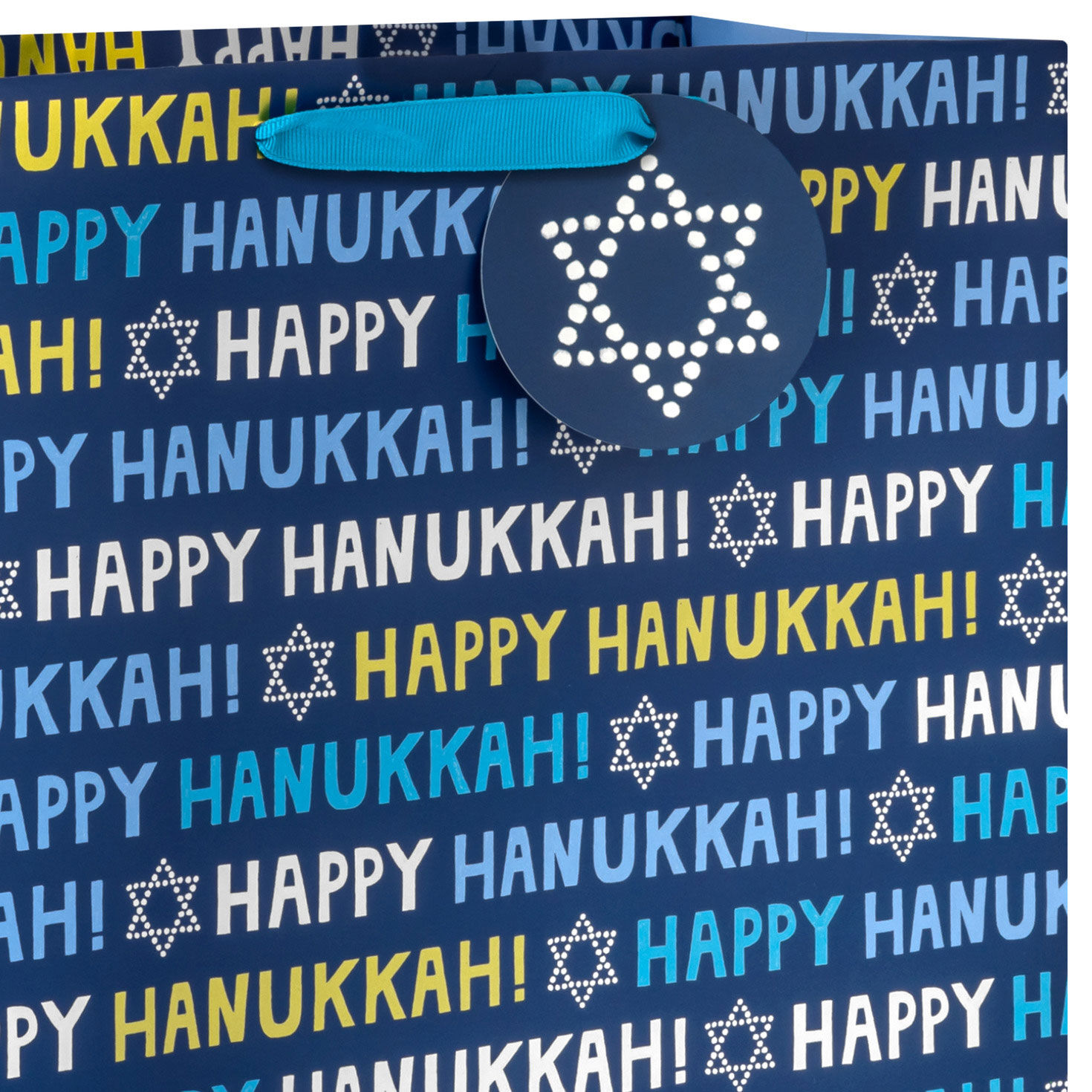 15.5" Happy Hanukkah on Metallic Blue Extra-Large Gift Bag for only USD 5.49 | Hallmark