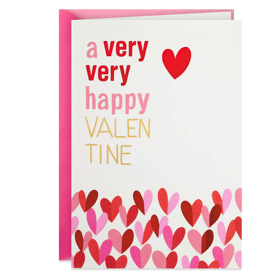 Graphic Hearts Valentine's Day Card
