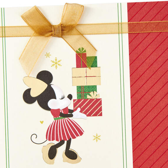 Disney Minnie Mouse Love You Christmas Card for Daughter, , large image number 4