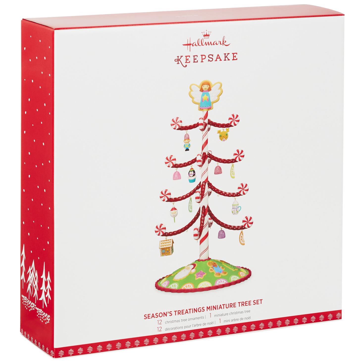 Season's Treatings Mini Tree With 12 Ornaments, , large image number 3