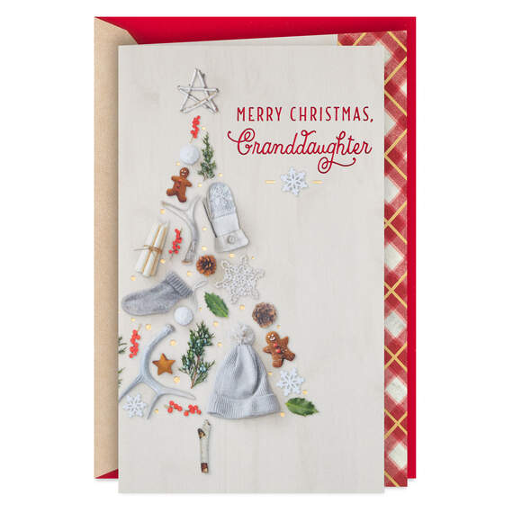 Lucky to Have a Granddaughter Like You Christmas Card